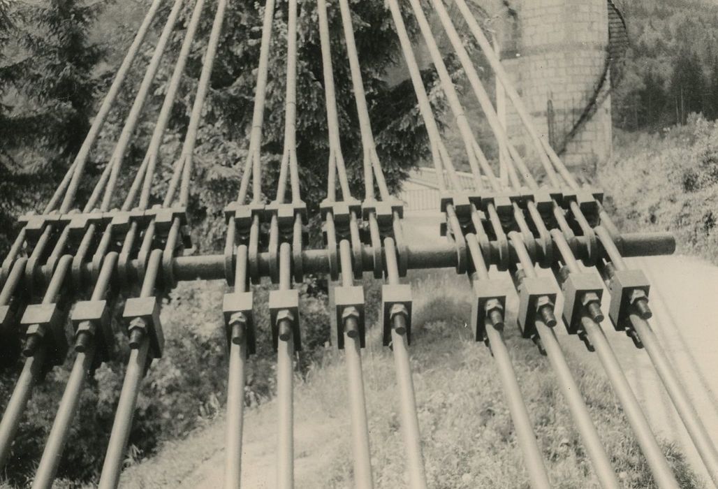 Pont suspendu de la Caille, détail