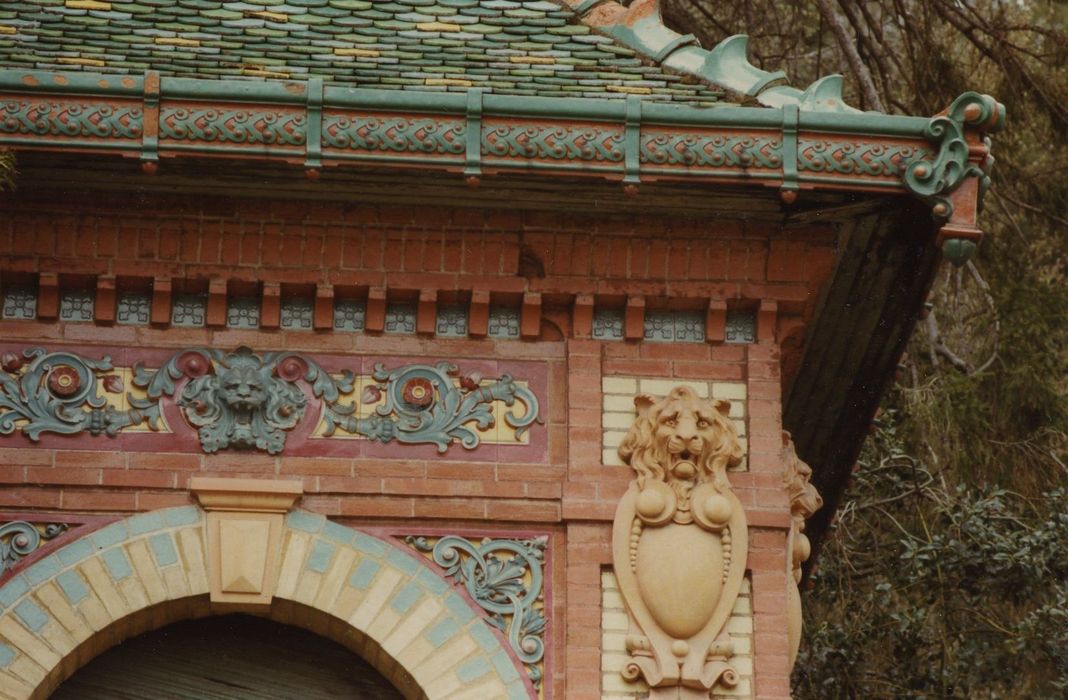 Pavillon de jardin 1900 : Façade est, détail