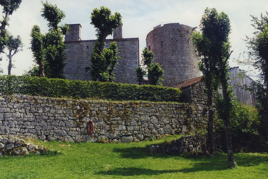 Château fort d'Esplantas : Vue partielle du château depuis l’Ouest