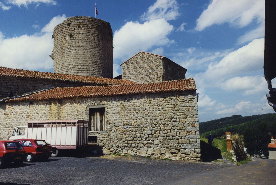 Château fort d'Esplantas : Vue partielle des bâtiments depuis le Sud