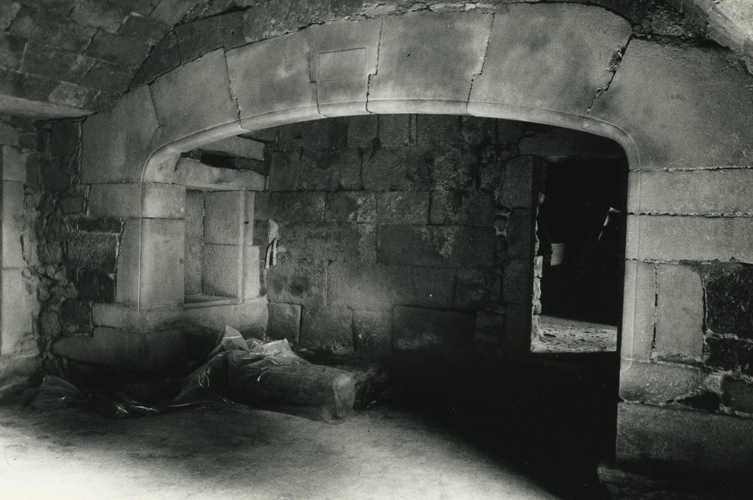 Maison-forte de Freycenet : Rez-de-chaussée, cuisine, cheminée monumentale, vue générale