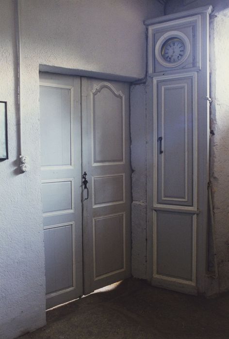 Maison dite Château de la Bilherie : Vestibule, détail d’une porte