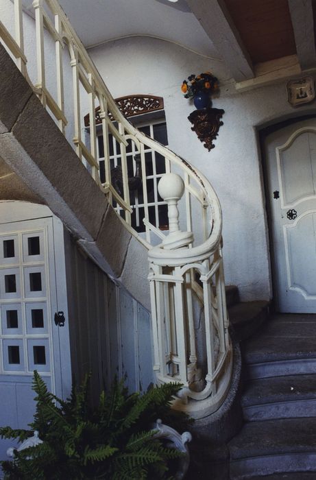 Maison dite Château de la Bilherie : Escalier d’honneur, vue partielle