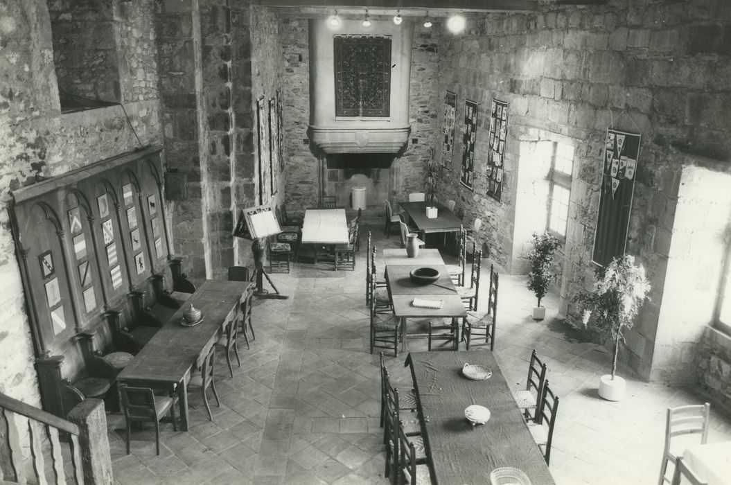 Château fort de Lamothe : Grande salle, vue générale