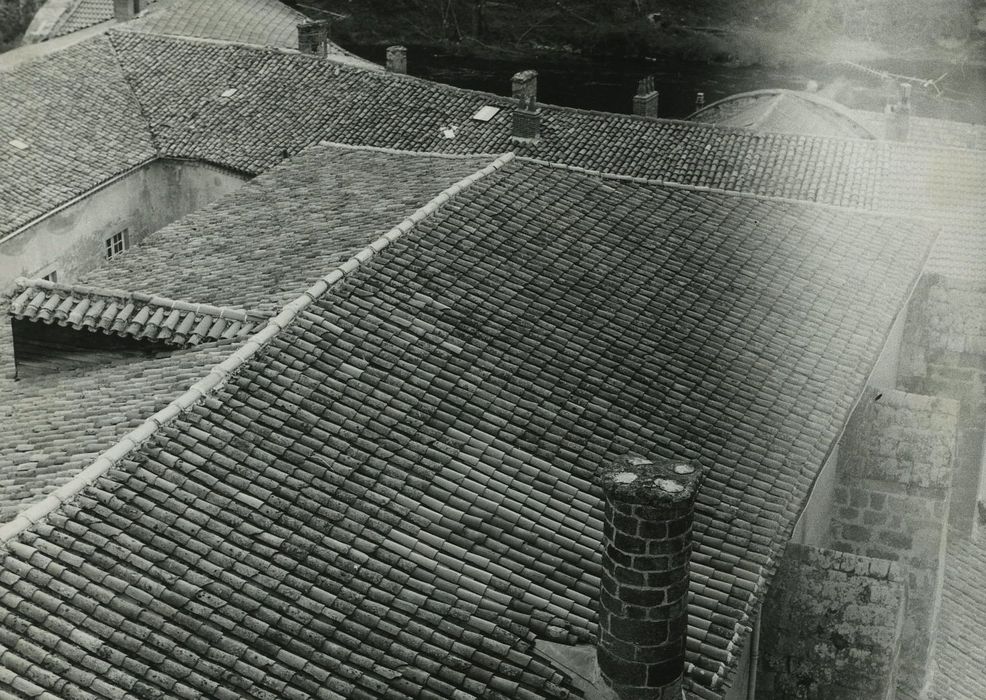 Eglise Sainte-Croix : Toiture de la nef, vue partielle