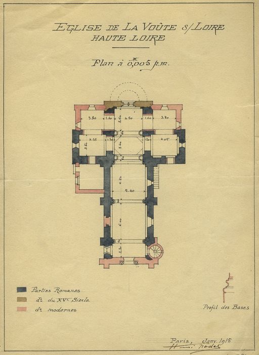 Eglise Saint-Maurice : Plan, vue générale