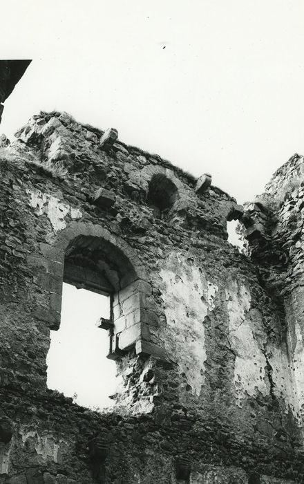 Château de Léotoing : Corps de logis, vue partielle des ruines