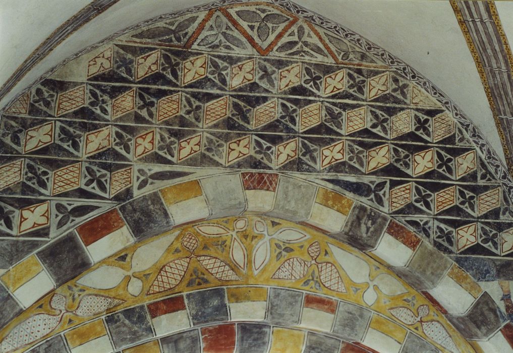 Eglise Saint-Sébastien : Peintures monumentales de la nef, détail