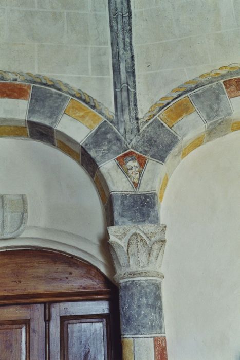 Eglise Saint-Sébastien : Peintures monumentales du choeur, détail