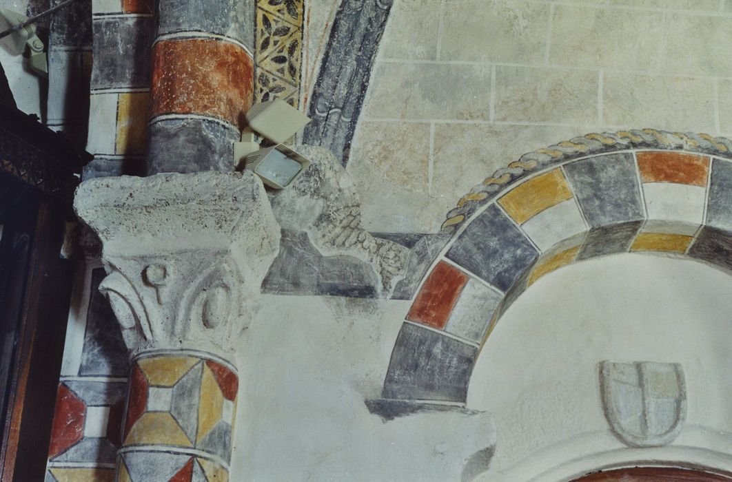 Eglise Saint-Sébastien : Peintures monumentales du choeur, détail