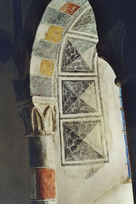 Eglise Saint-Sébastien : Peintures monumentales du choeur, détail