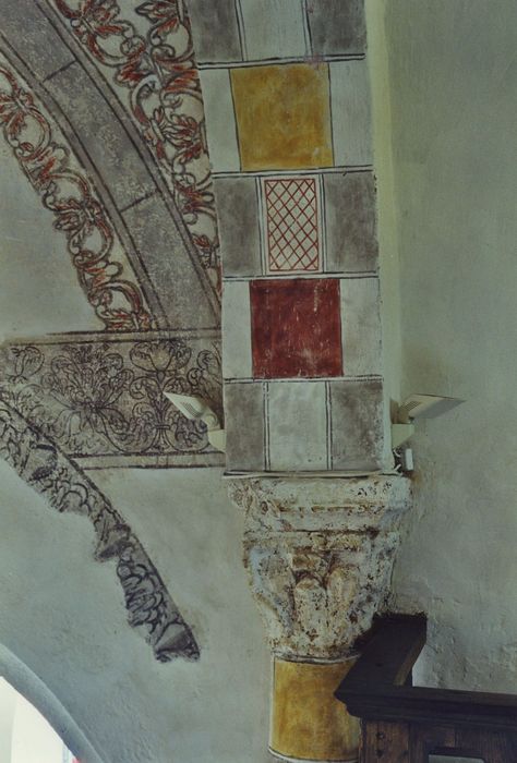 Eglise Saint-Sébastien : Peintures monumentales de la nef, détail