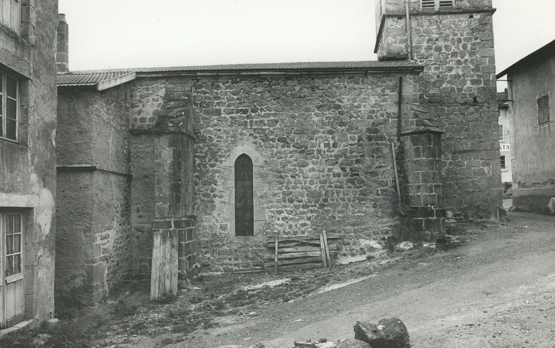 Eglise Saint-Etienne : Façade latérale nord, vue partielle