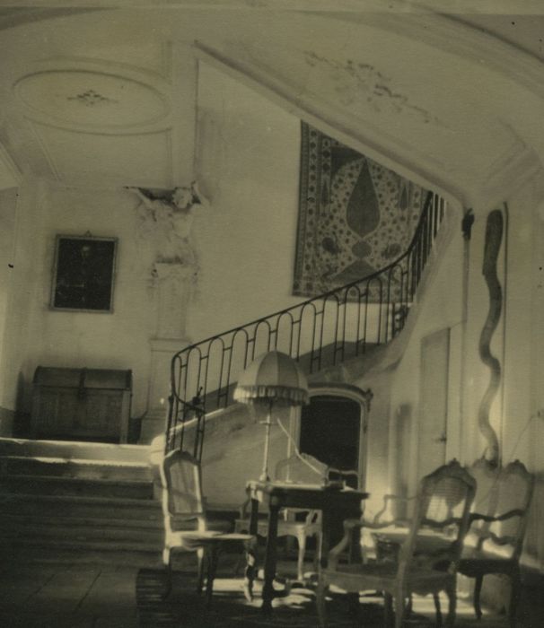 Château de Poinsac : Escalier d’honneur, vue générale