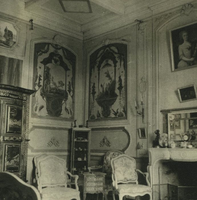 Château de Poinsac : Grand salon, vue partielle