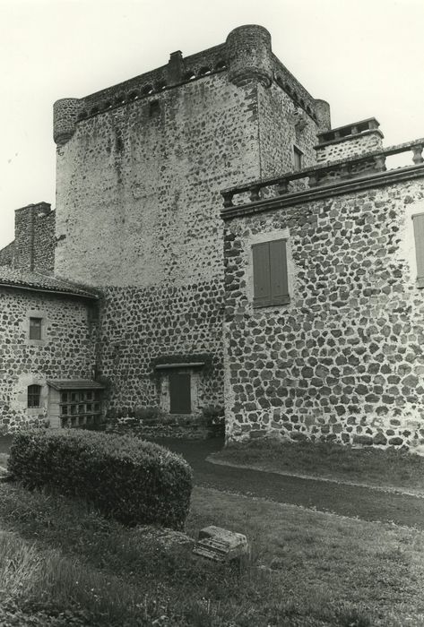 Château de Poinsac : Donjon, élévation nord, vue générale