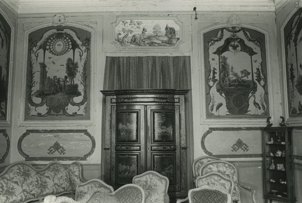 Château de Poinsac : Grand salon, vue partielle