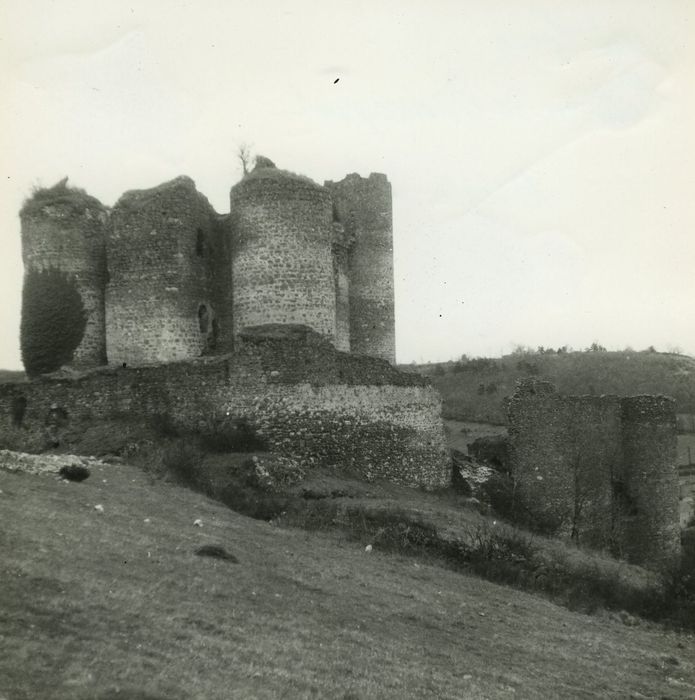 Ruines du Château fort : Ensemble nord-ouest, vue générale