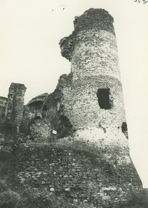 Ruines du Château fort : Tour sud-est, vue générale