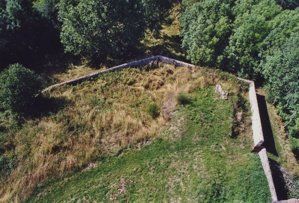 Château fort de Joyeuse : Ancien site fortifié, vue partielle