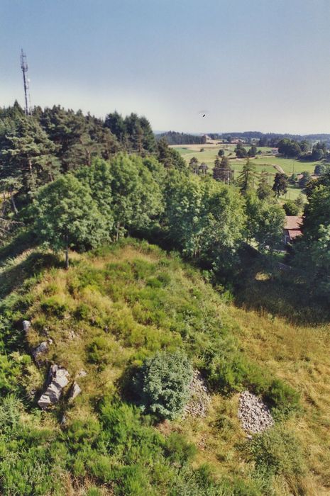 Château fort de Joyeuse : Ancien site fortifié, vue partielle