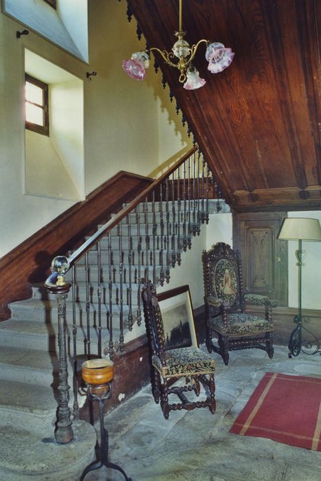 Maison Malartre : Escalier principal, vue partielle