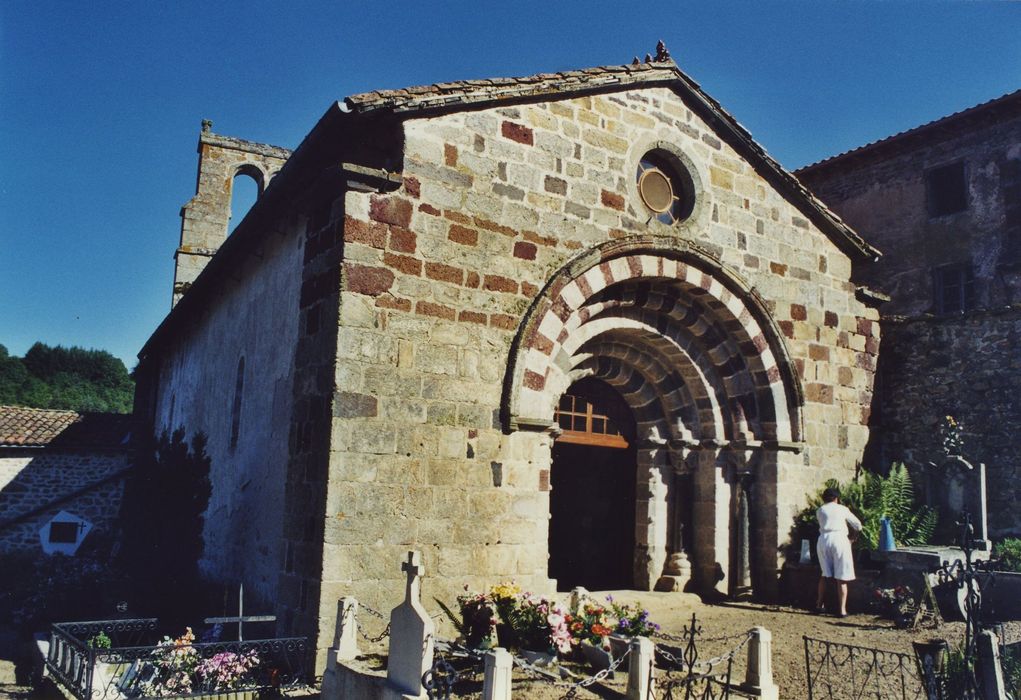 Eglise de Vabres : Façade occidentale, vue générale