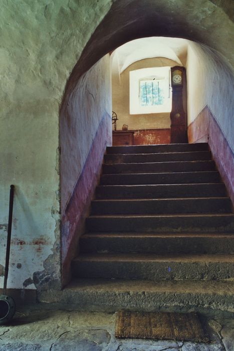 Château de la Beaume : Escalier, vue partielle