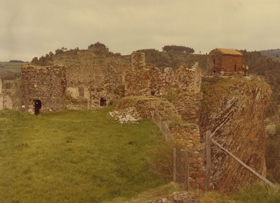 Restes du Château fort : Vue partielle des ruines