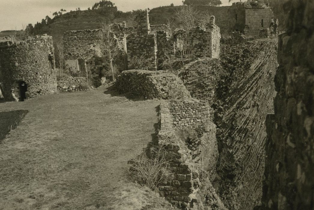 Restes du Château fort : Vue partielle des ruines