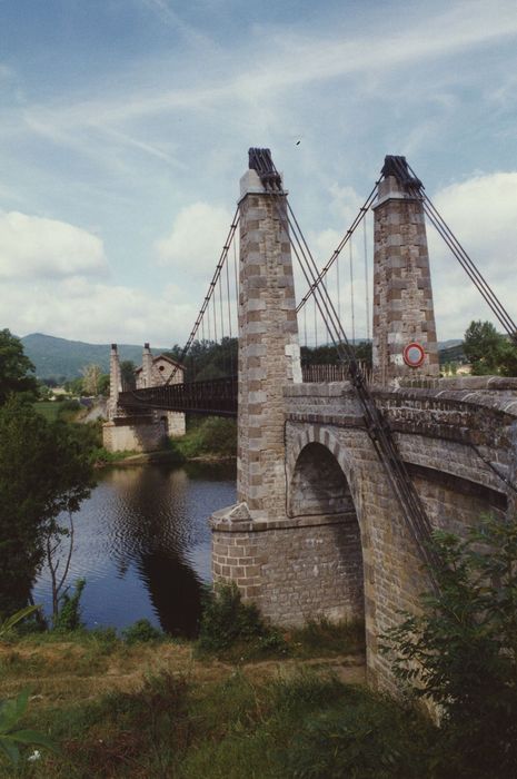 Pont suspendu de Margeaix, vue générale