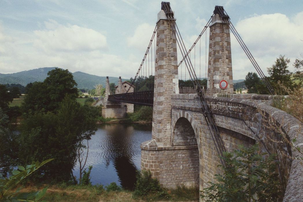 Pont suspendu de Margeaix, vue générale