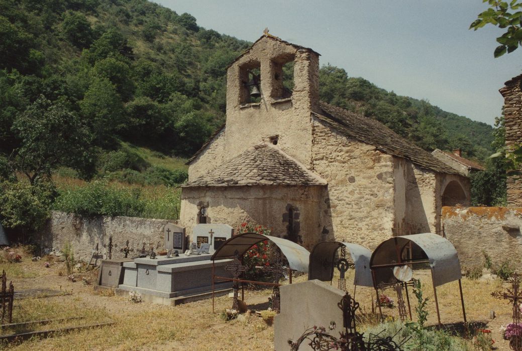 Eglise de Bousselargues : Chevet, vue générale