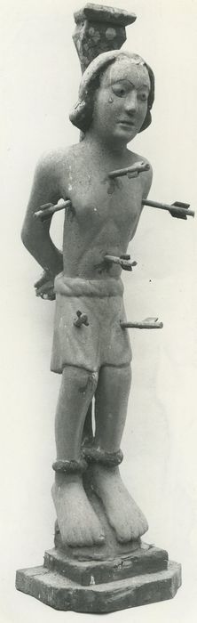 statue (statuette) : Saint Sébastien