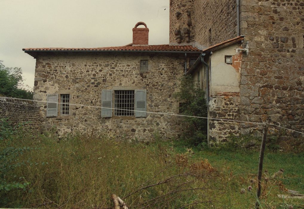 Château de Courbière : Logis, façade ouest, vue générale