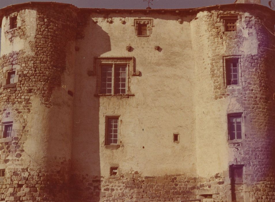 Maison forte ou château de la Borie-Chambarel : Façade est, vue générale