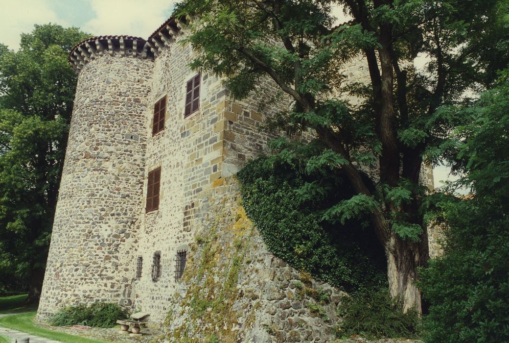 Château du Chambon : Façade ouest, vue générale