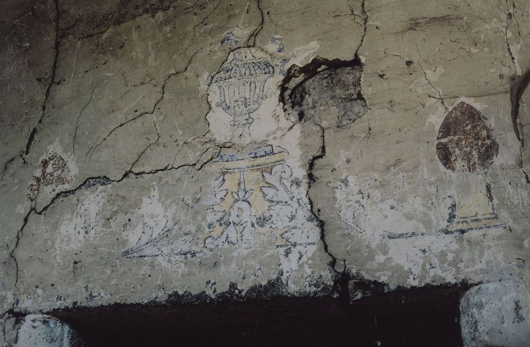 Château de la Valette : 1er étage, palier, peinture monumentale (fragment)