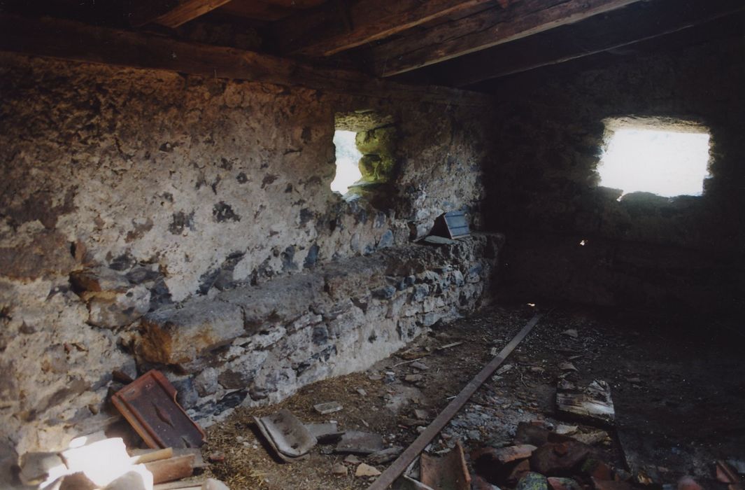 Château de la Valette : Sommet de la tour barlongue, salle de guet, vue partielle