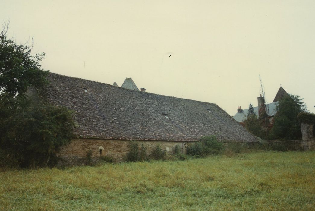 Grange de Pancy : Façade latérale est, vue générale