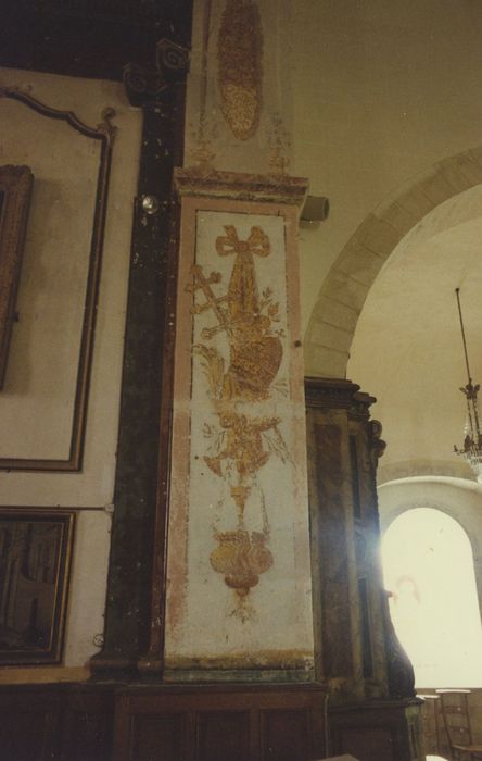 Eglise Saint-Jacques : Peinture monumentale de l’intrados de l’arc triomphal, détail