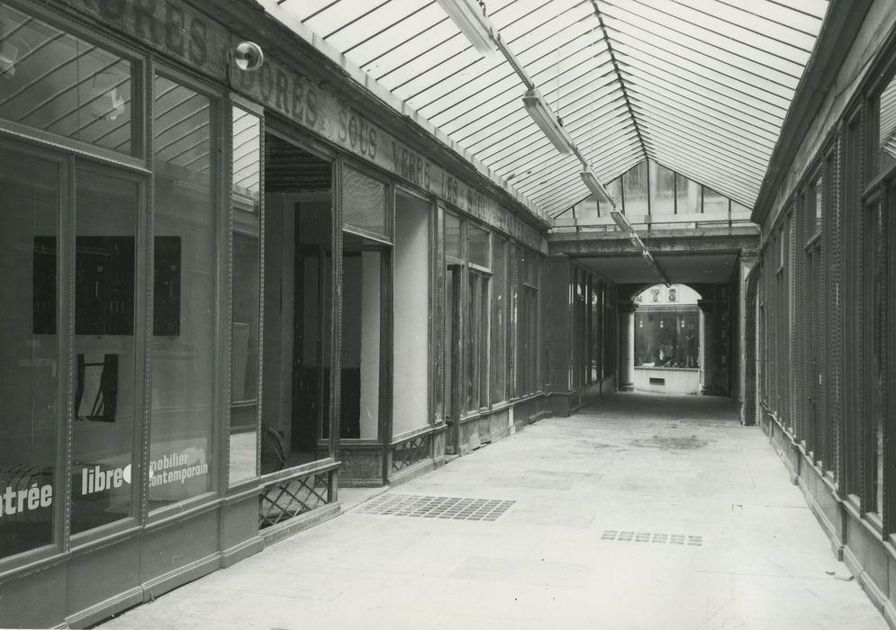 Passage couvert Manifacier : Galerie du 3e étage, vue générale