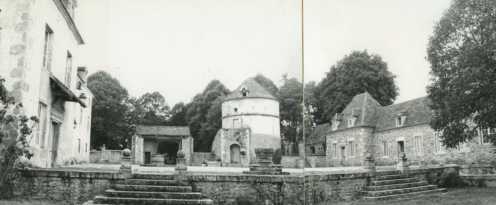 Manoir de Grésigny : Cour, vue générale