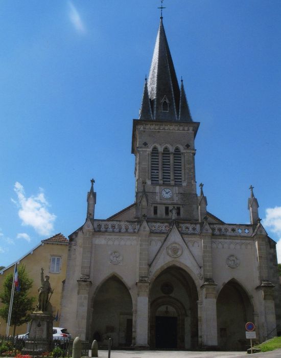 Eglise des Saint-Jumeaux : Façade occidentale, vue générale