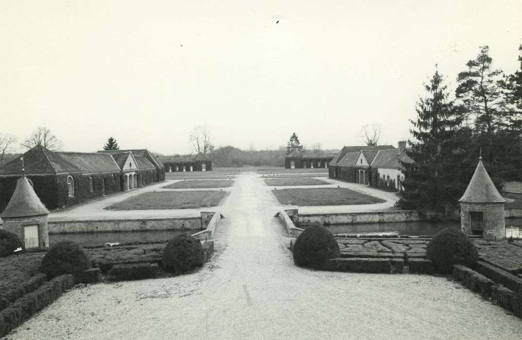 Château de Châtres : Grande perspective sud, vue générale