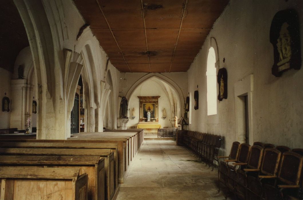 Eglise Saint-Laurent : Nef sud, vue générale