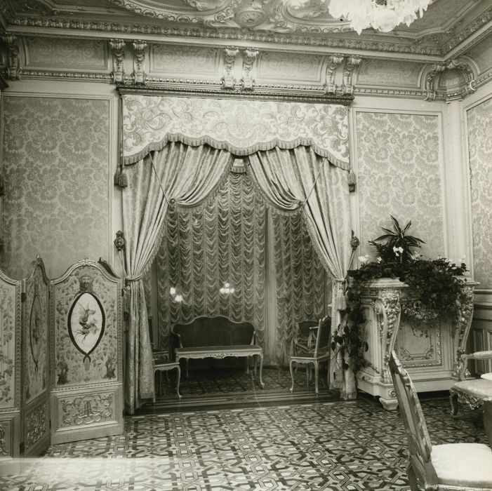 Hôtel de ville (ancien hôtel de la famille Lumière) : Salon d’honneur, vue partielle