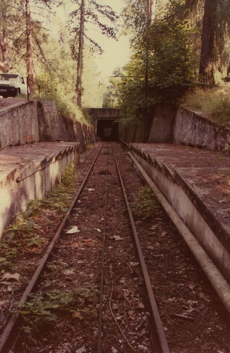 Funiculaire d'Evian-les-Bains à Neuvecelle : Station du Royal Hôtel, vue générale