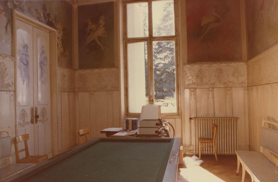 peintures monumentales de la salle de billard : Scènes de Carnaval, vue partielle