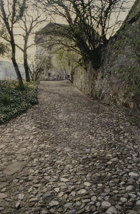 Château de Novéry : Allée pavée est, vue générale